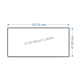 102mm x 47.8mm Labels 