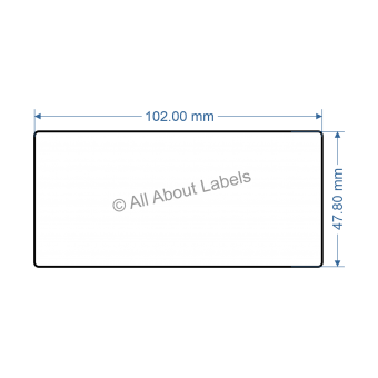 102mm x 47.8mm Labels 