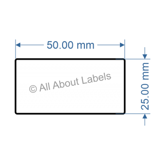 50mm x 25mm Labels