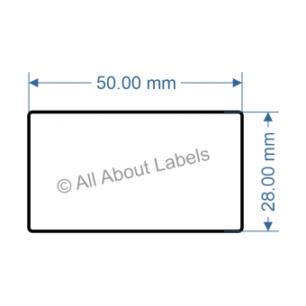 50mm x 28mm Labels